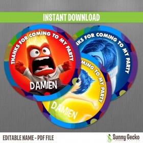 Inside Out Favor Tags